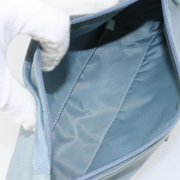 PRADA Accessory Pouch Nylon Light Blue Silver Auth 151268 - Picture 11 of 16